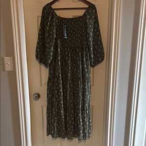 Milkrose Green Long Sleeve Dress for Timeless Style